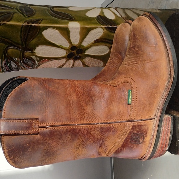 DAN POST Brown Leather Waterproof Cowboy Boots - Picture 2 of 15